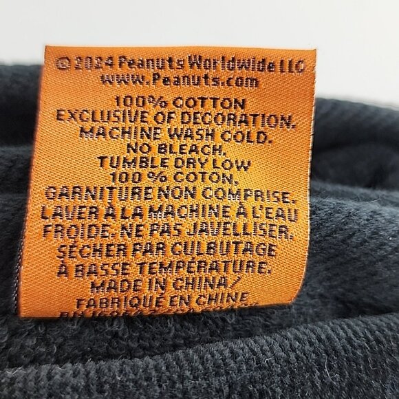 PEANUTS X Rae Dunn Set 2 Hand Towels Black White BOO! Snoopy Stich 100% Cotton - Picture 7 of 7